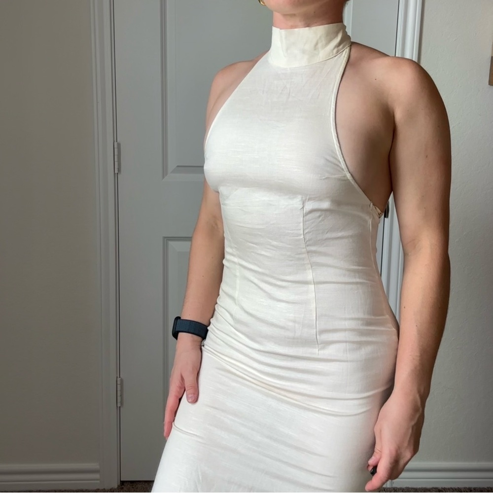 Lioness Ivory Backless Dress